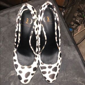Kelsi Dagger animal print wedge shoes size 6